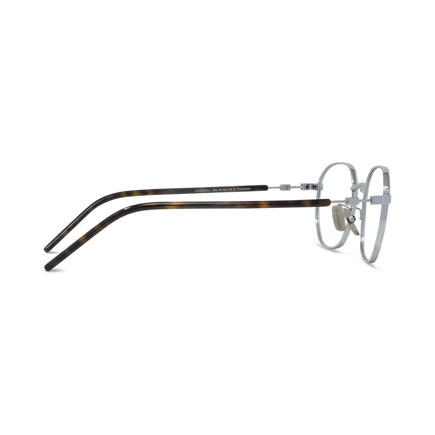 Titanium Silver Geometric Eyeglasses