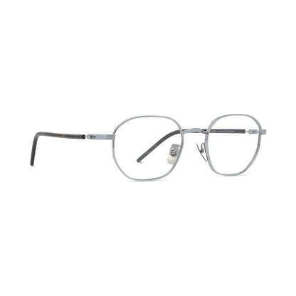 Titanium Silver Geometric Eyeglasses
