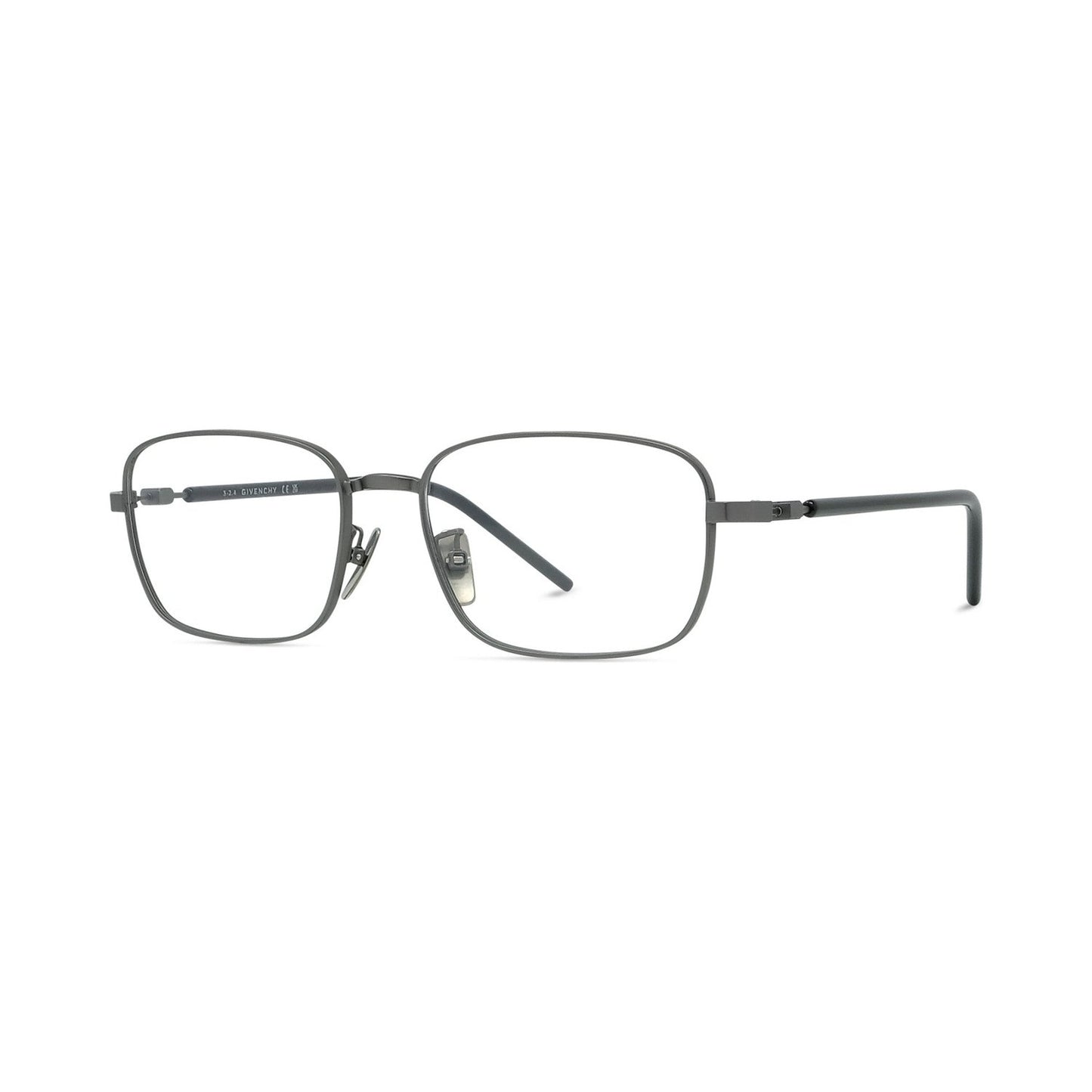 Titanium Silver Rectangular Eyeglasses