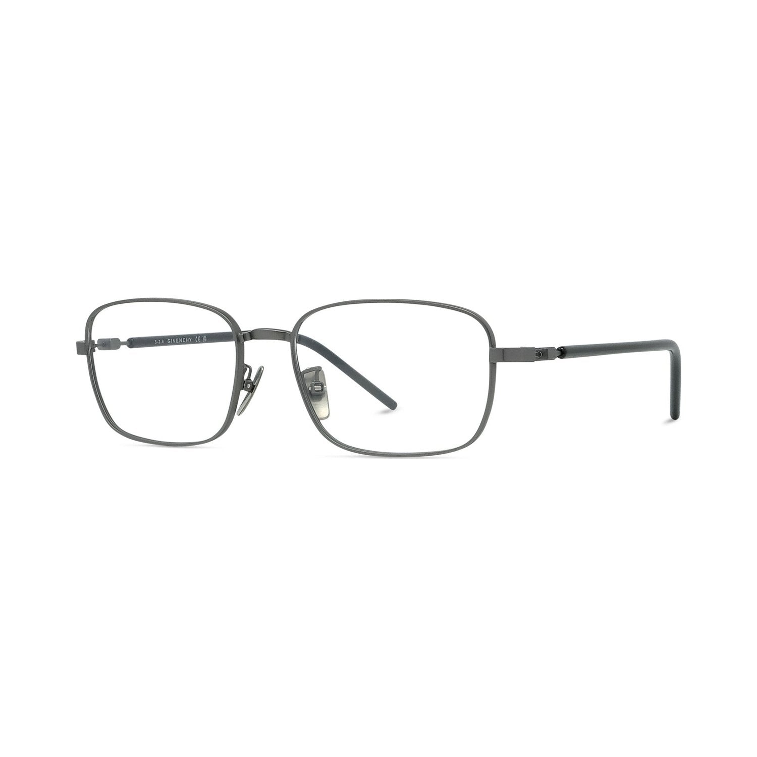 Titanium Silver Rectangular Eyeglasses
