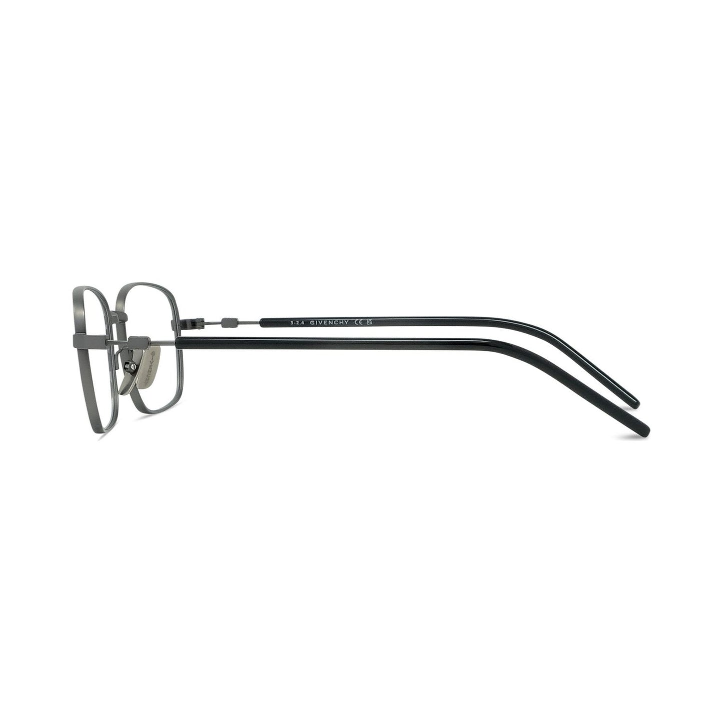 Titanium Silver Rectangular Eyeglasses