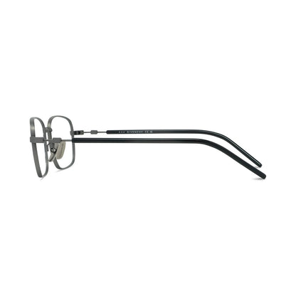 Titanium Silver Rectangular Eyeglasses