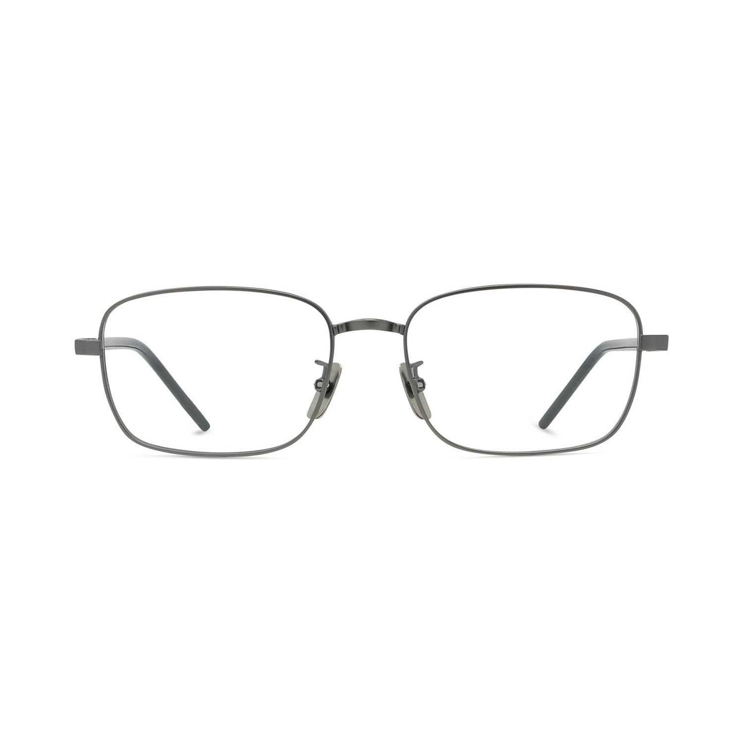 Titanium Silver Rectangular Eyeglasses