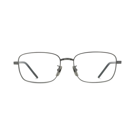 Titanium Silver Rectangular Eyeglasses