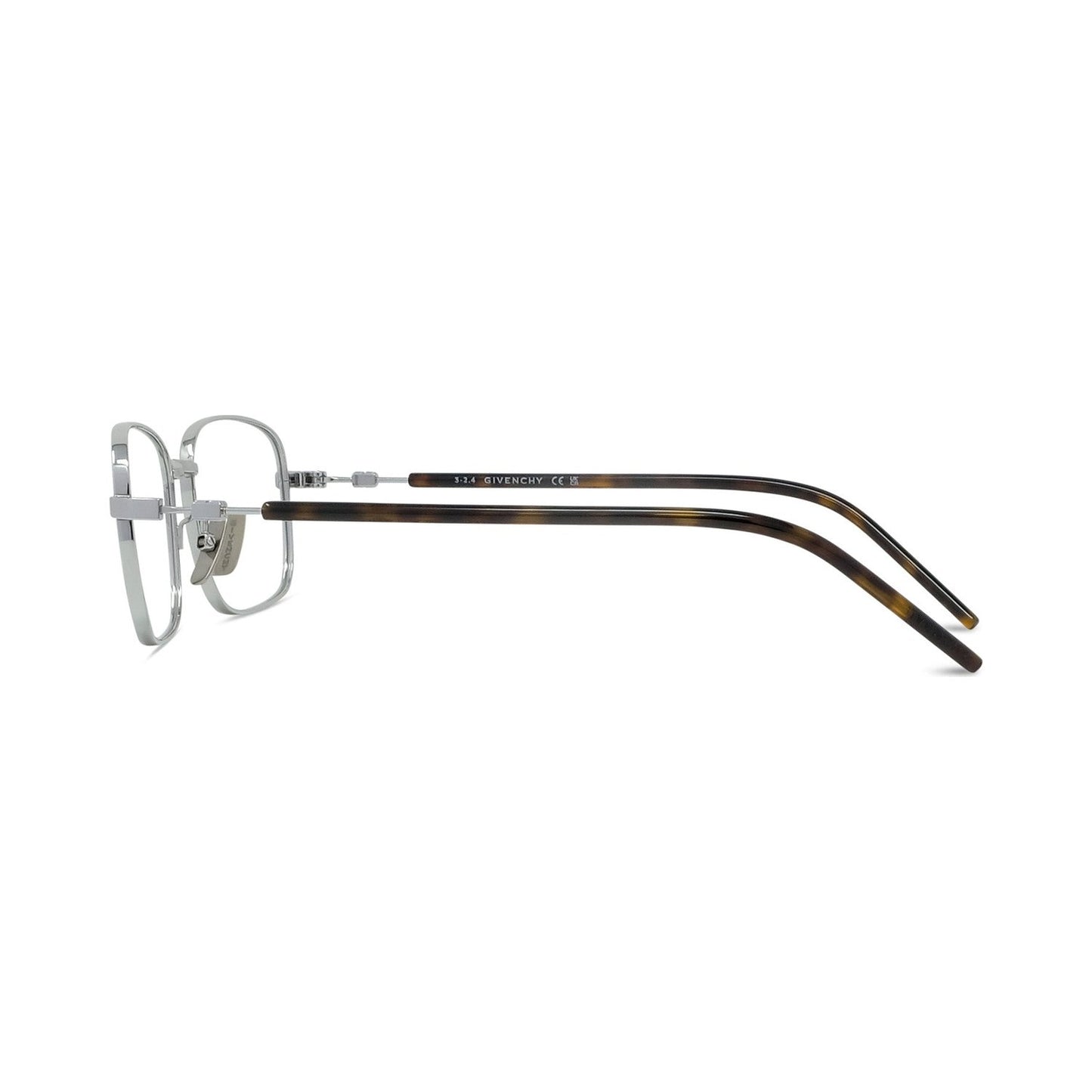 Titanium Silver Rectangular Eyeglasses