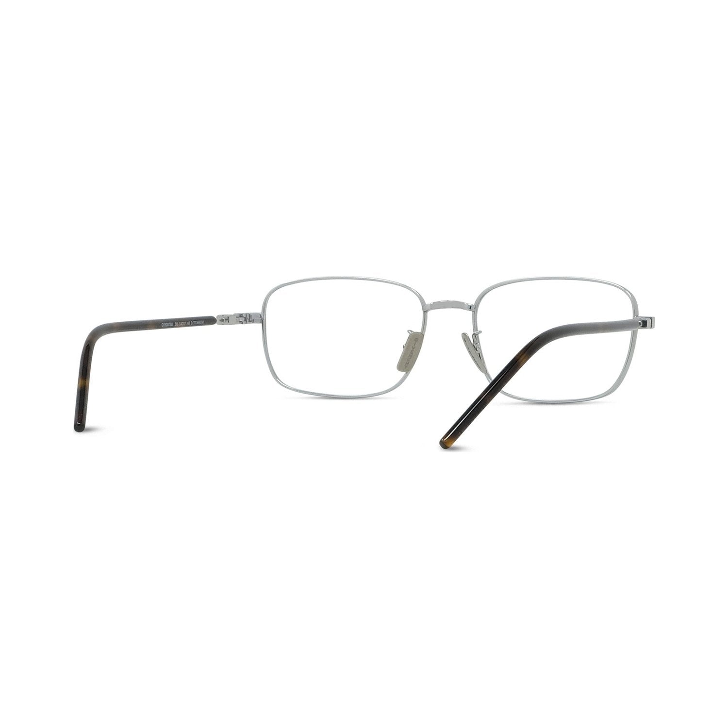 Titanium Silver Rectangular Eyeglasses