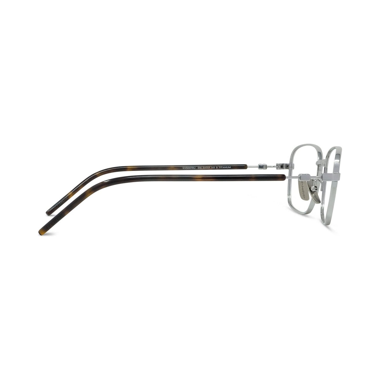 Titanium Silver Rectangular Eyeglasses