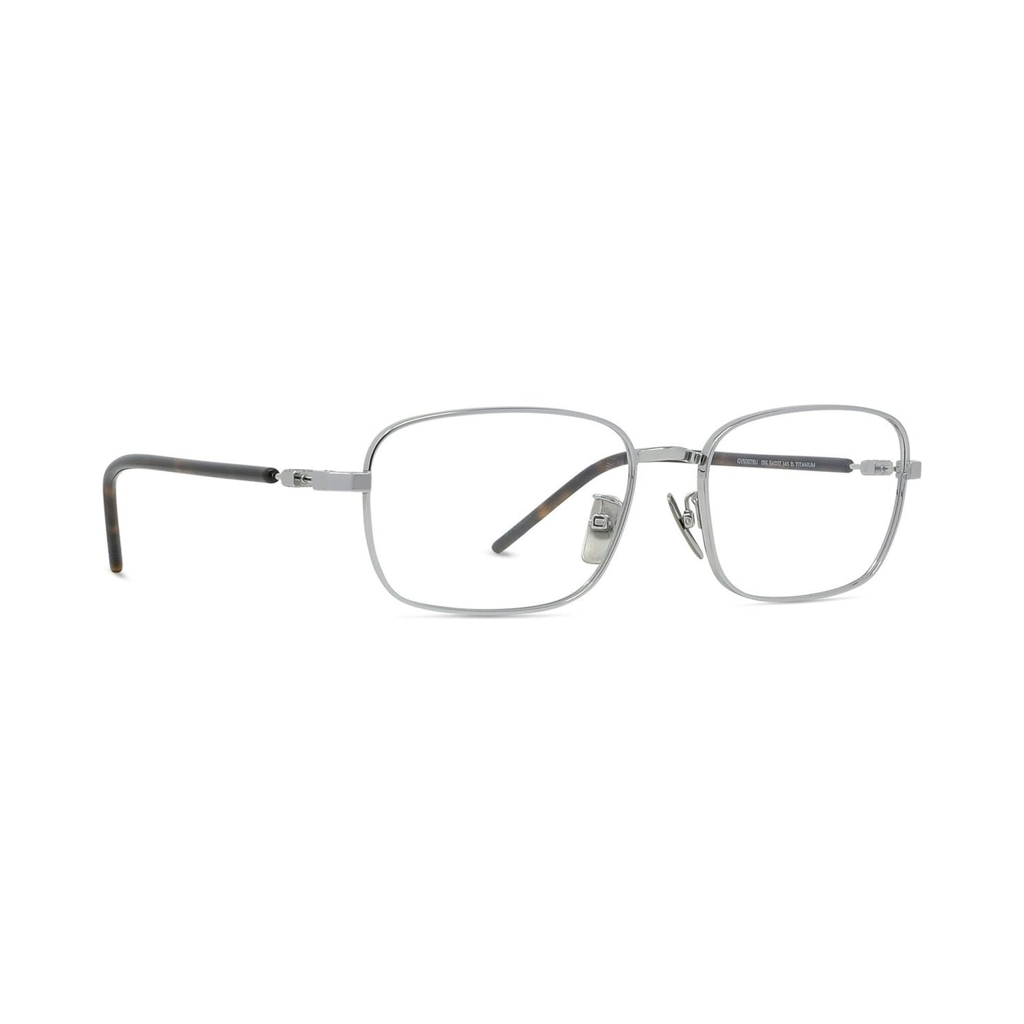 Titanium Silver Rectangular Eyeglasses