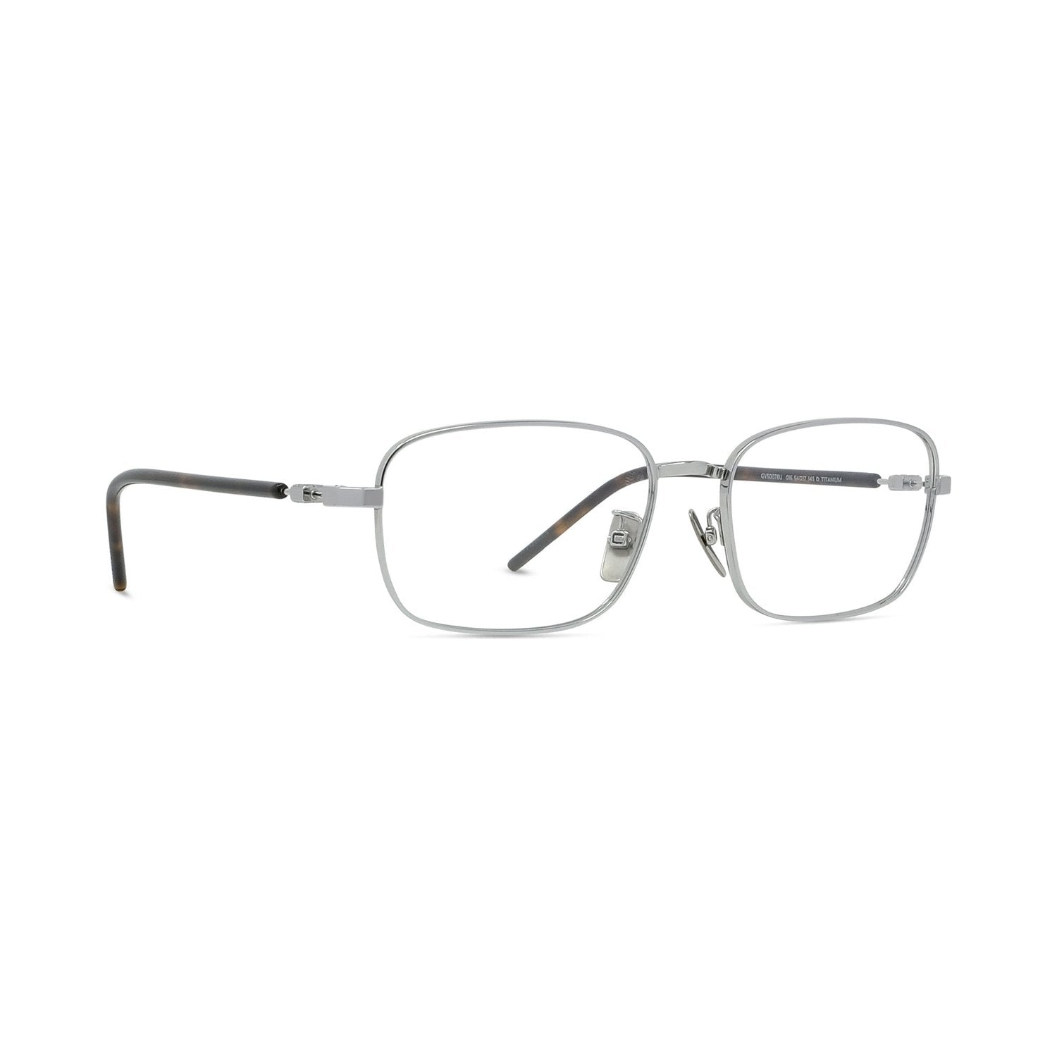 Titanium Silver Rectangular Eyeglasses