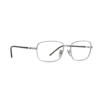 Titanium Silver Rectangular Eyeglasses
