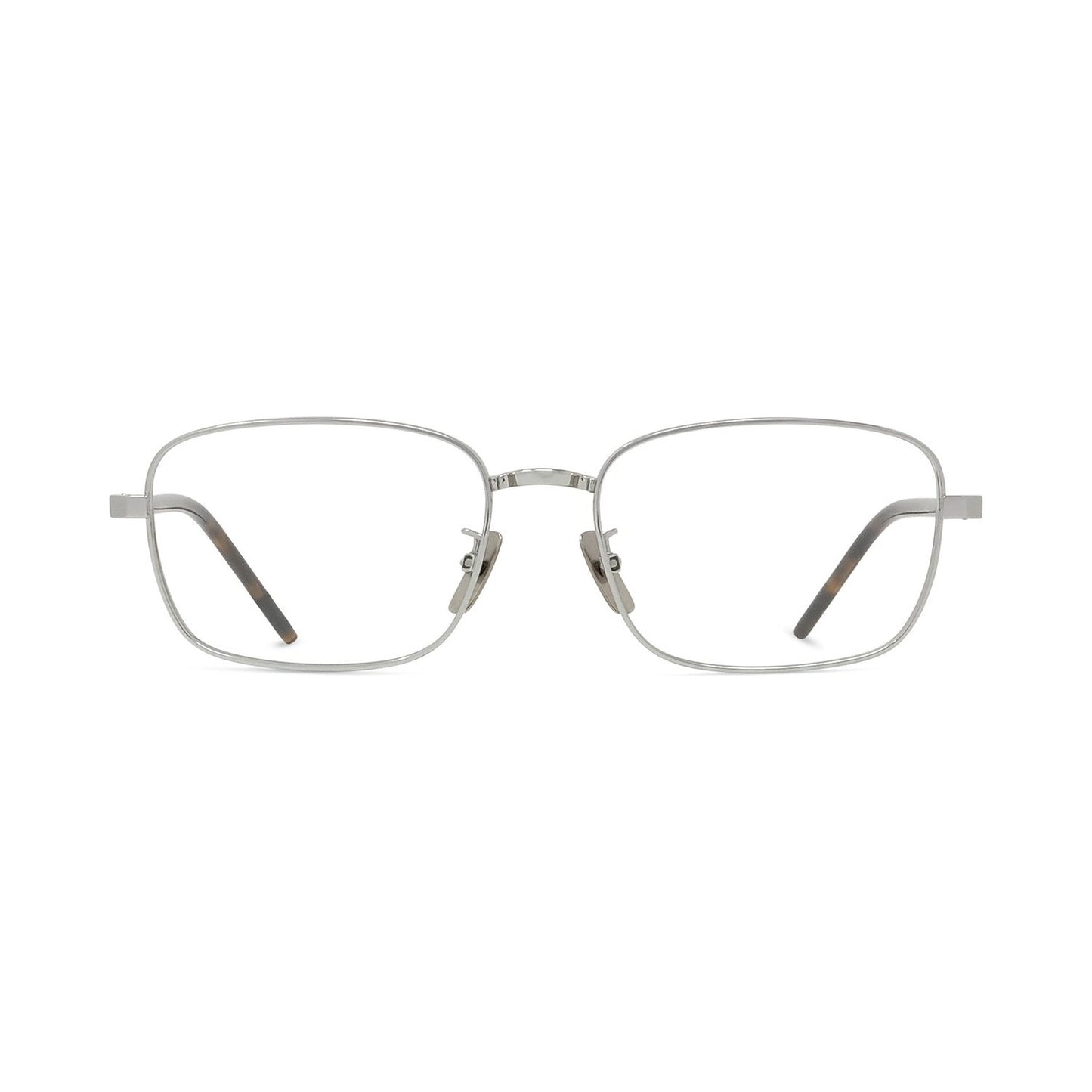 Titanium Silver Rectangular Eyeglasses