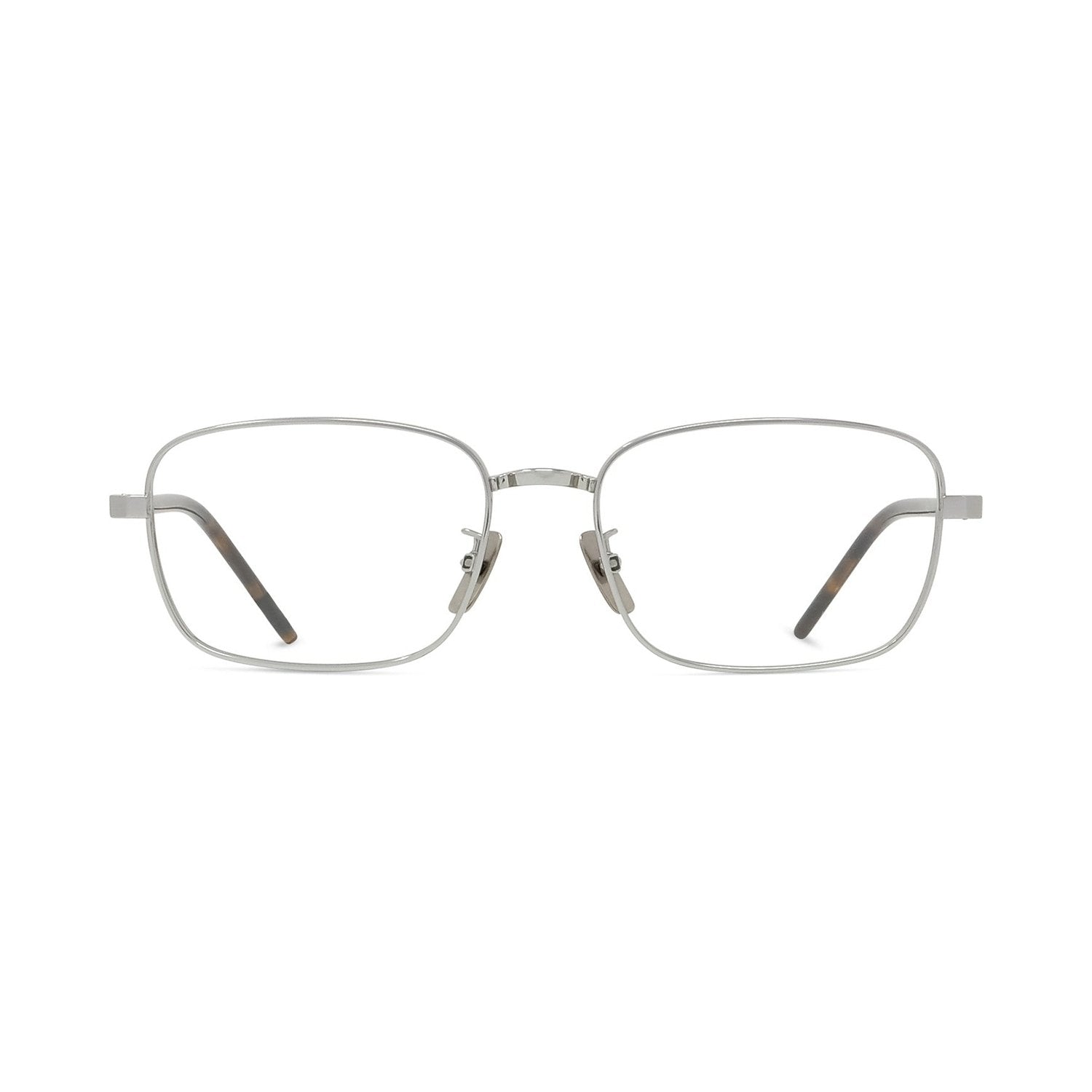 Titanium Silver Rectangular Eyeglasses