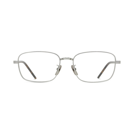 Titanium Silver Rectangular Eyeglasses