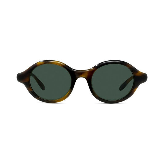 Slim Havana Round Sunglasses
