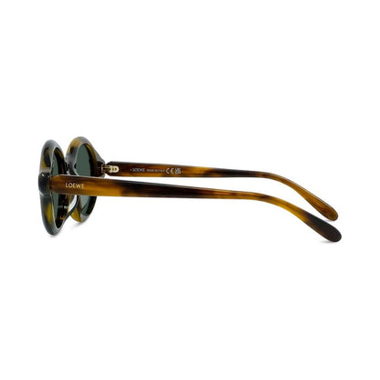 Slim Havana Round Sunglasses