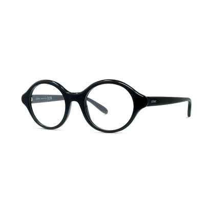 Slim Black Round Eyeglasses