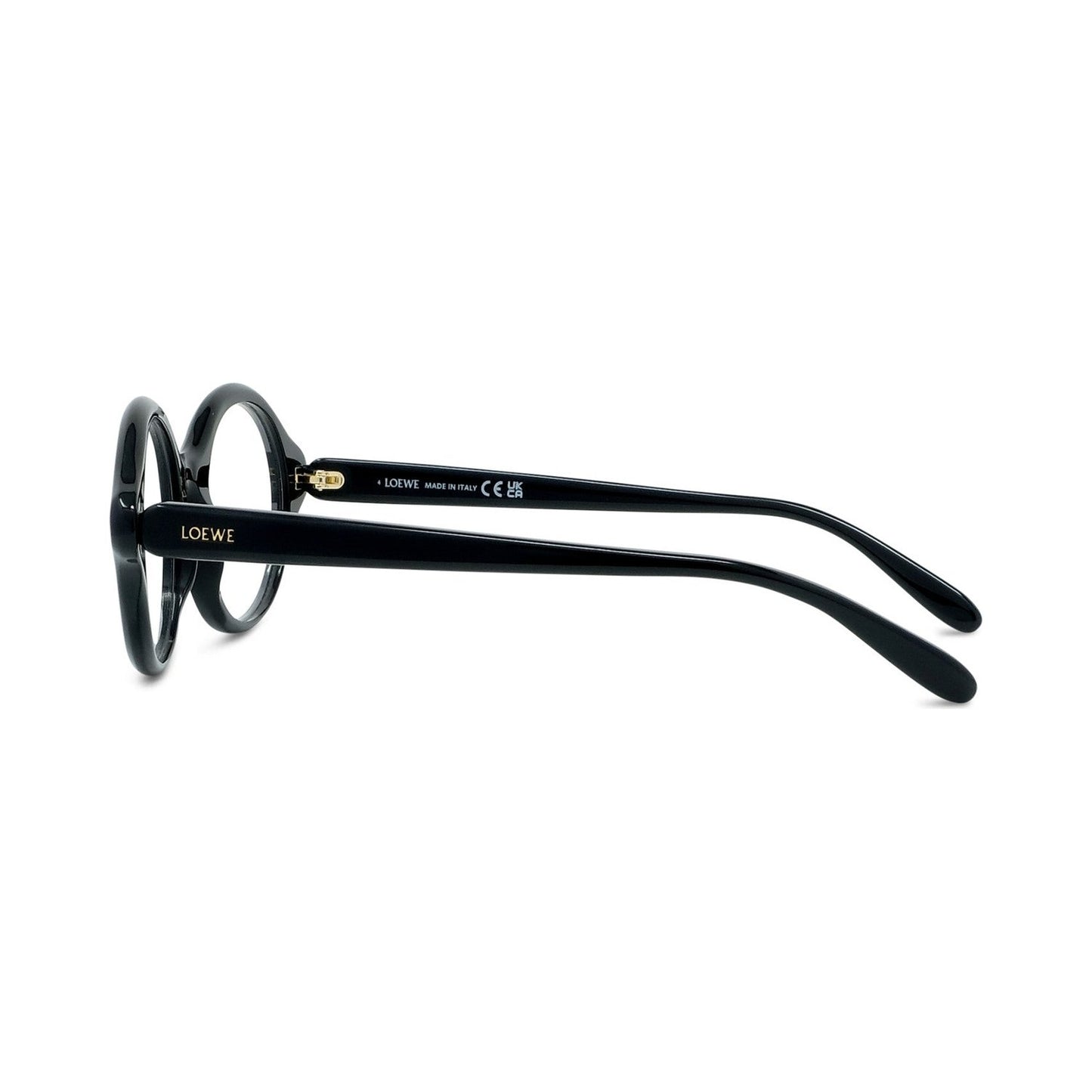 Slim Black Round Eyeglasses