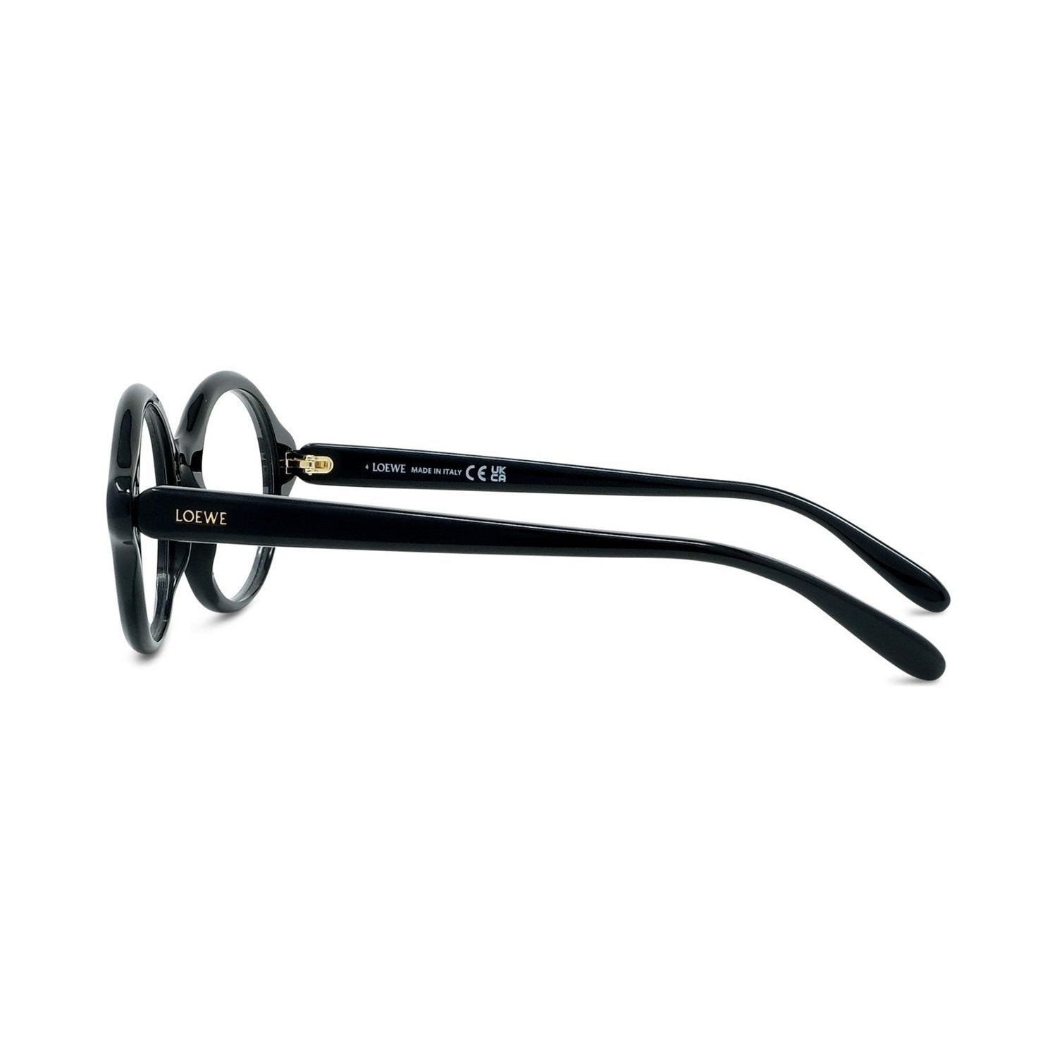 Slim Black Round Eyeglasses
