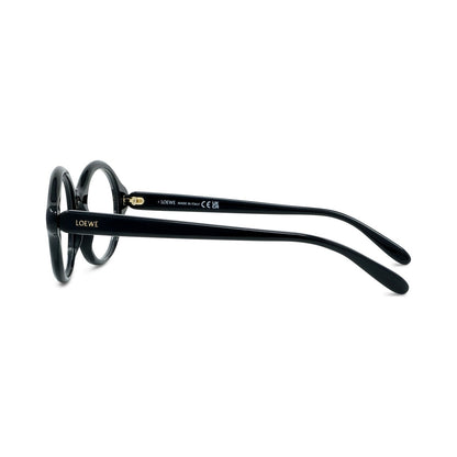 Slim Black Round Eyeglasses