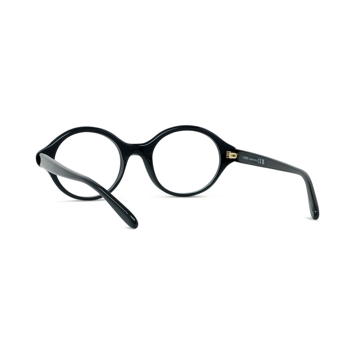 Slim Black Round Eyeglasses