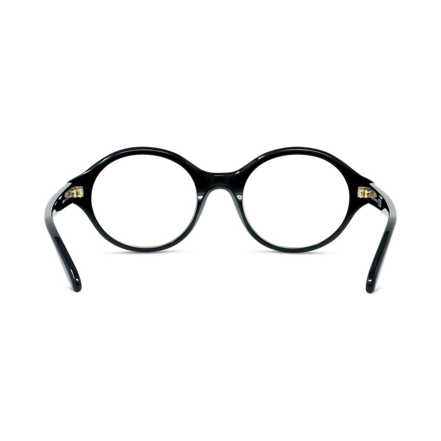 Slim Black Round Eyeglasses