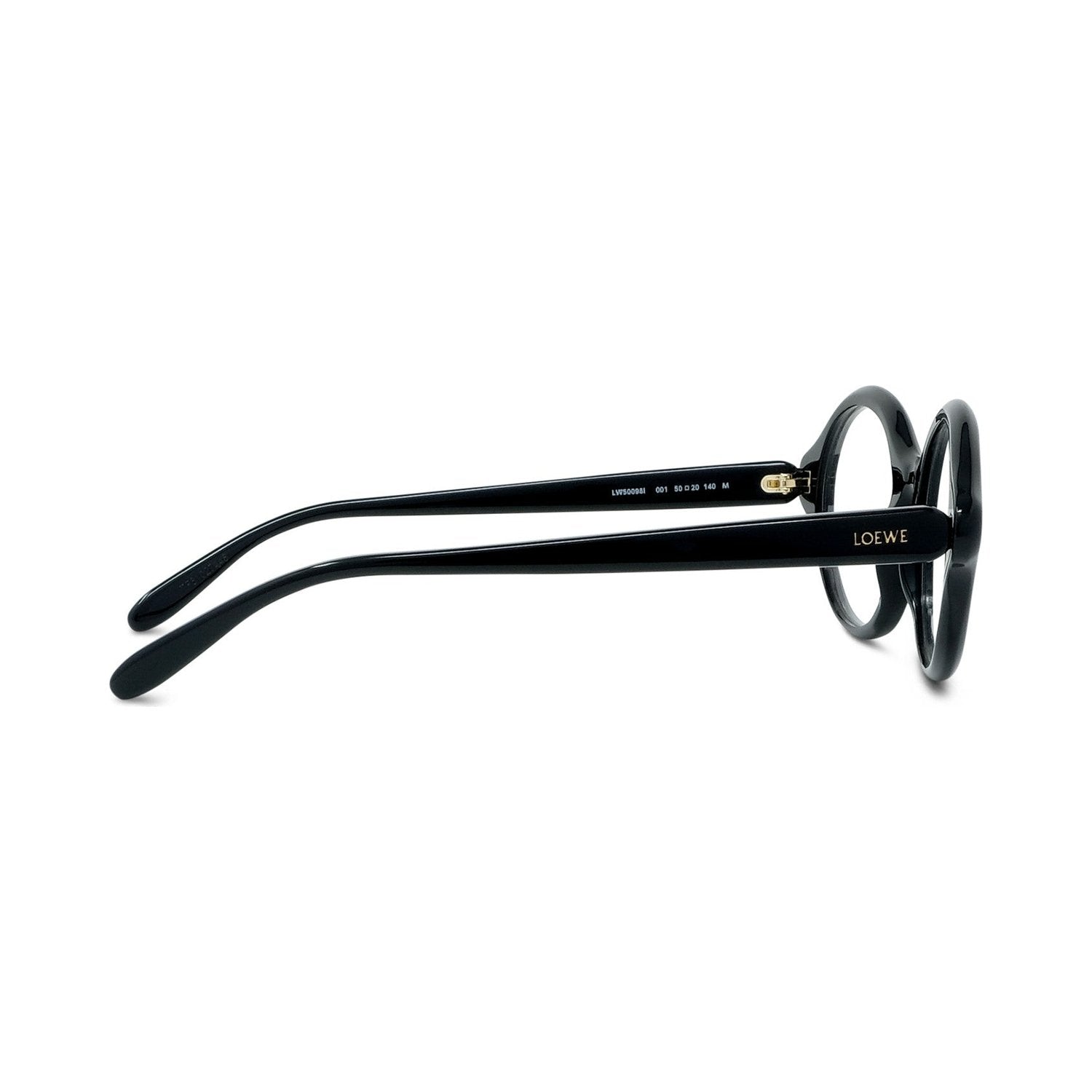 Slim Black Round Eyeglasses