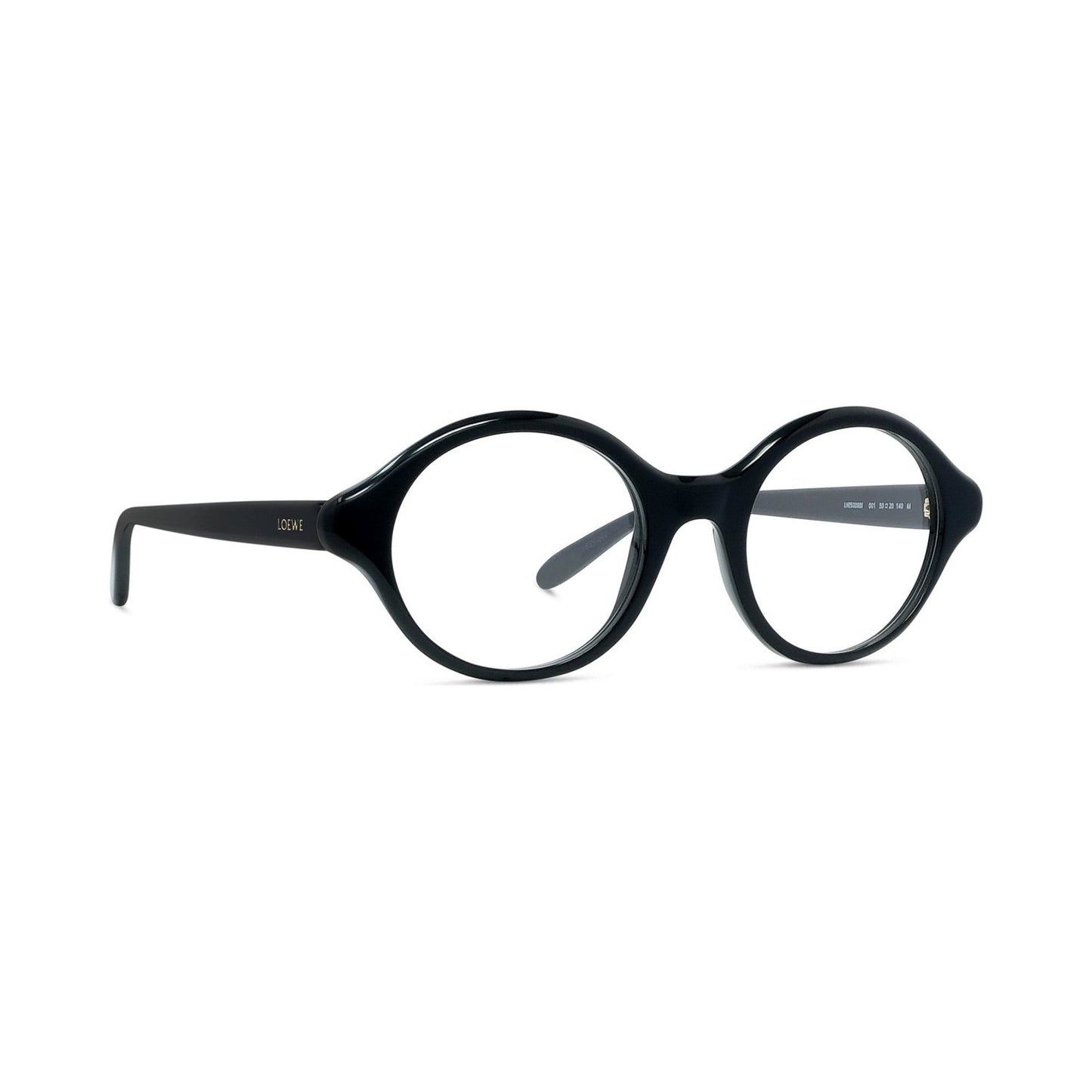 Slim Black Round Eyeglasses