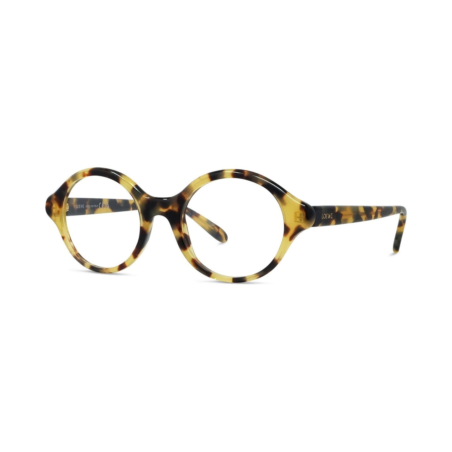 Slim Havana Round Eyeglasses