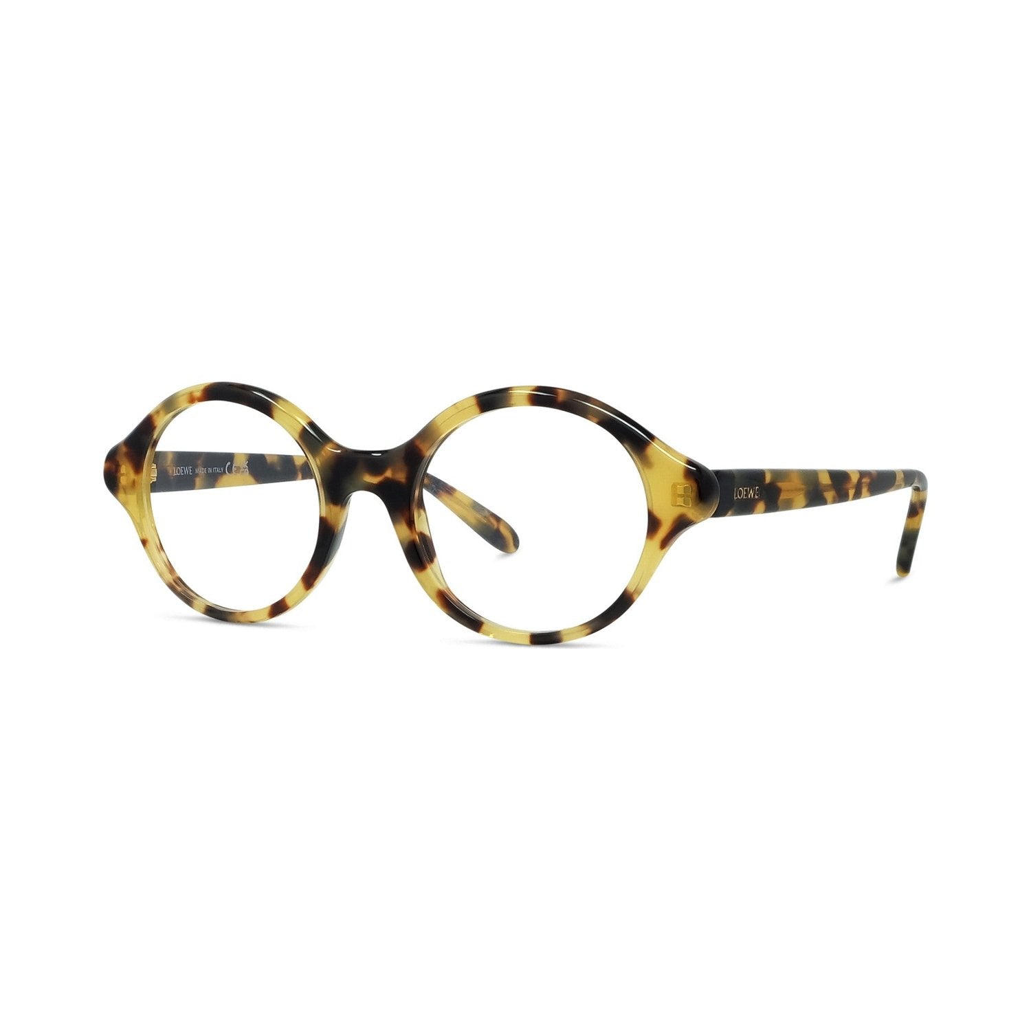 Slim Havana Round Eyeglasses