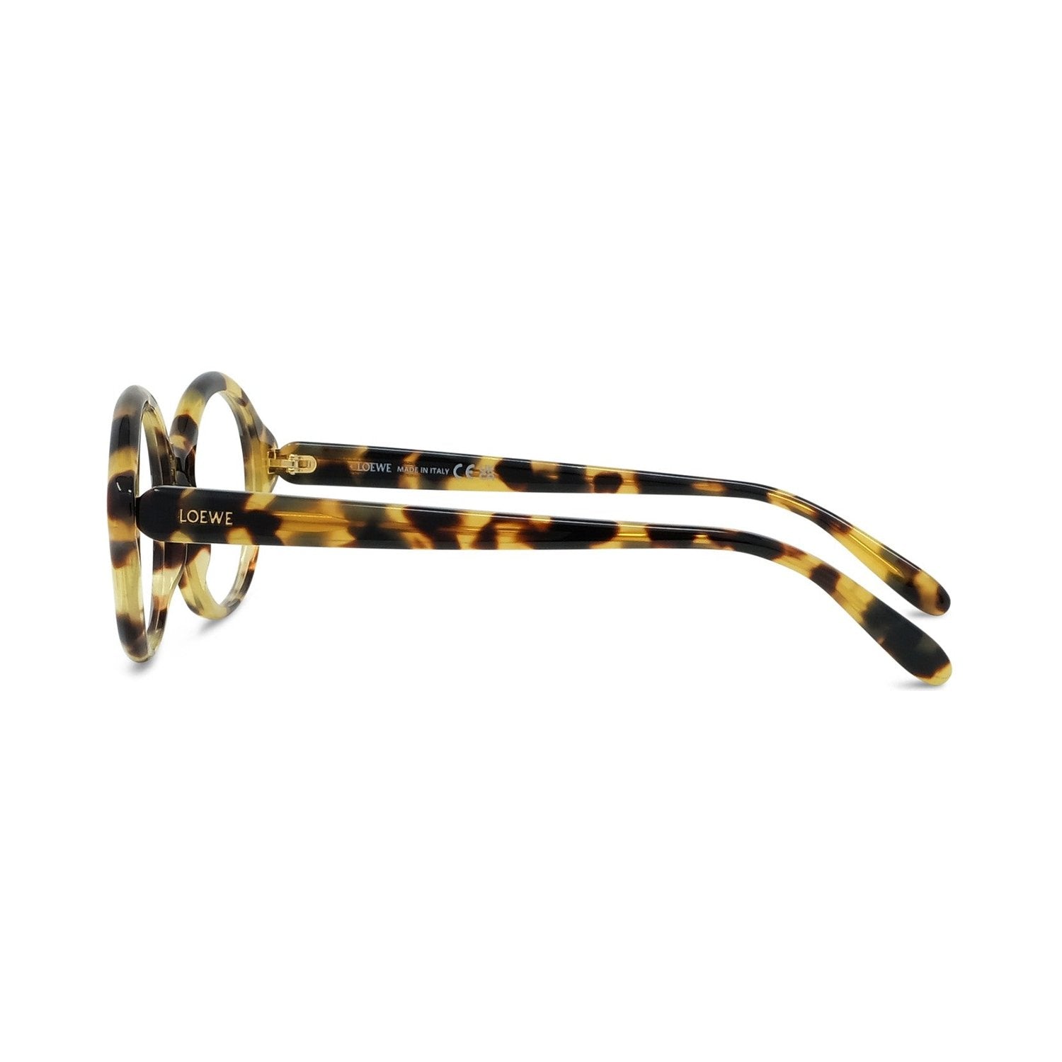 Slim Havana Round Eyeglasses