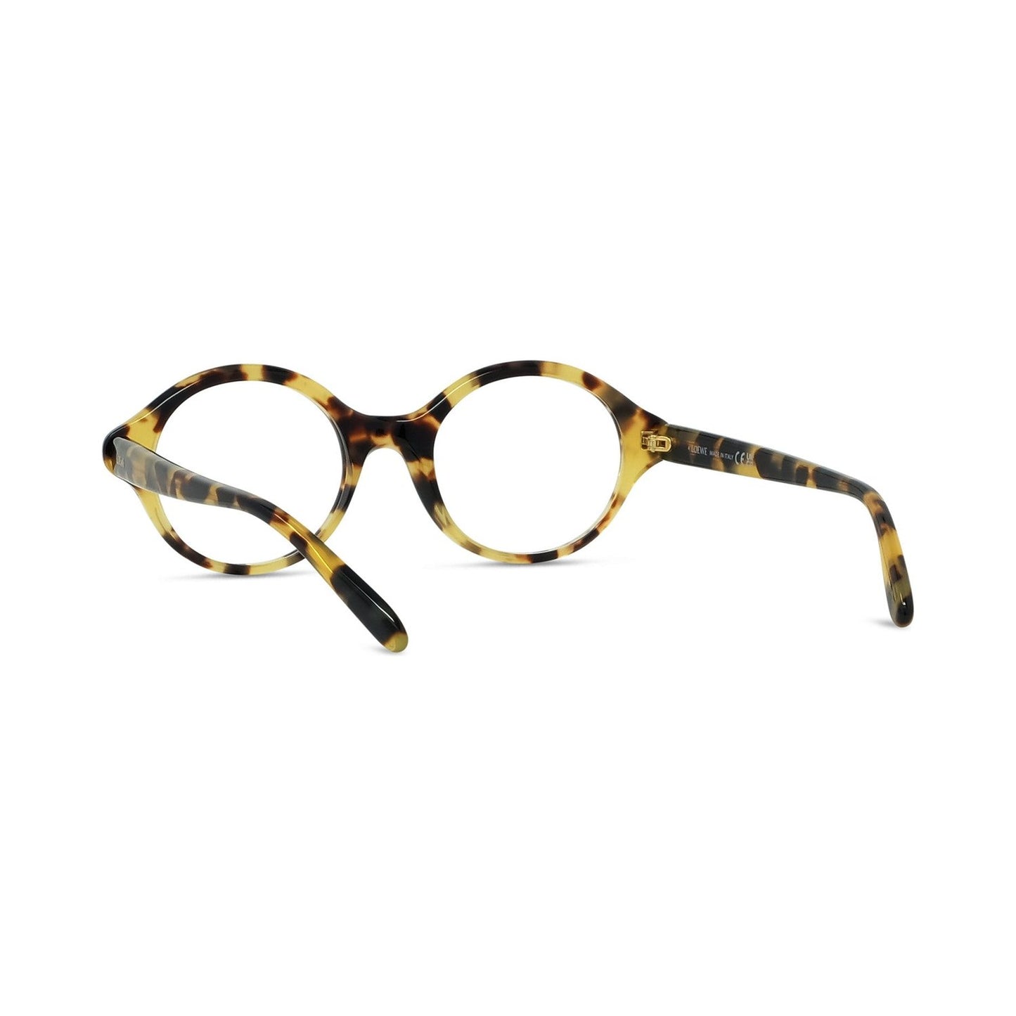 Slim Havana Round Eyeglasses