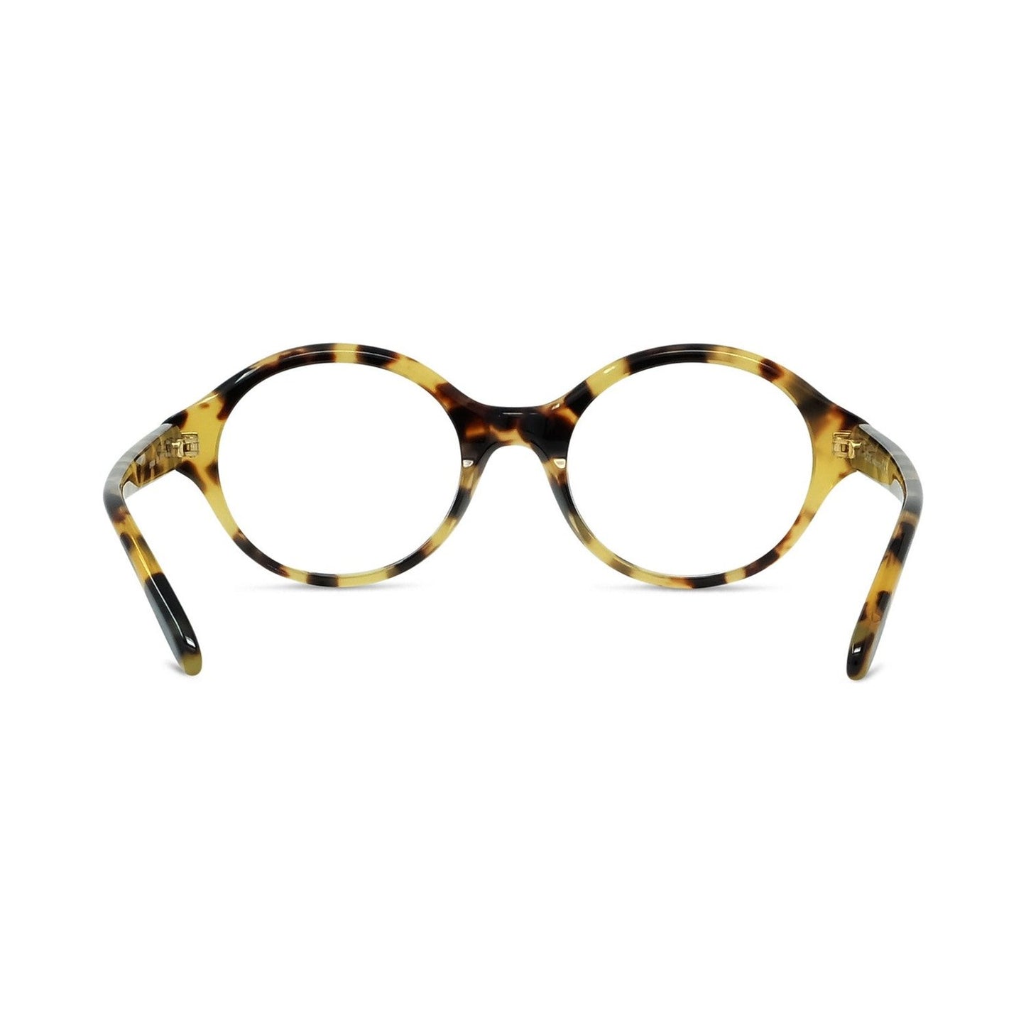 Slim Havana Round Eyeglasses