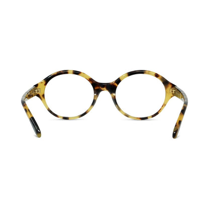 Slim Havana Round Eyeglasses