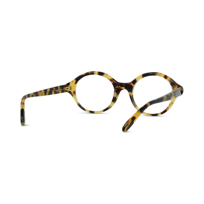 Slim Havana Round Eyeglasses