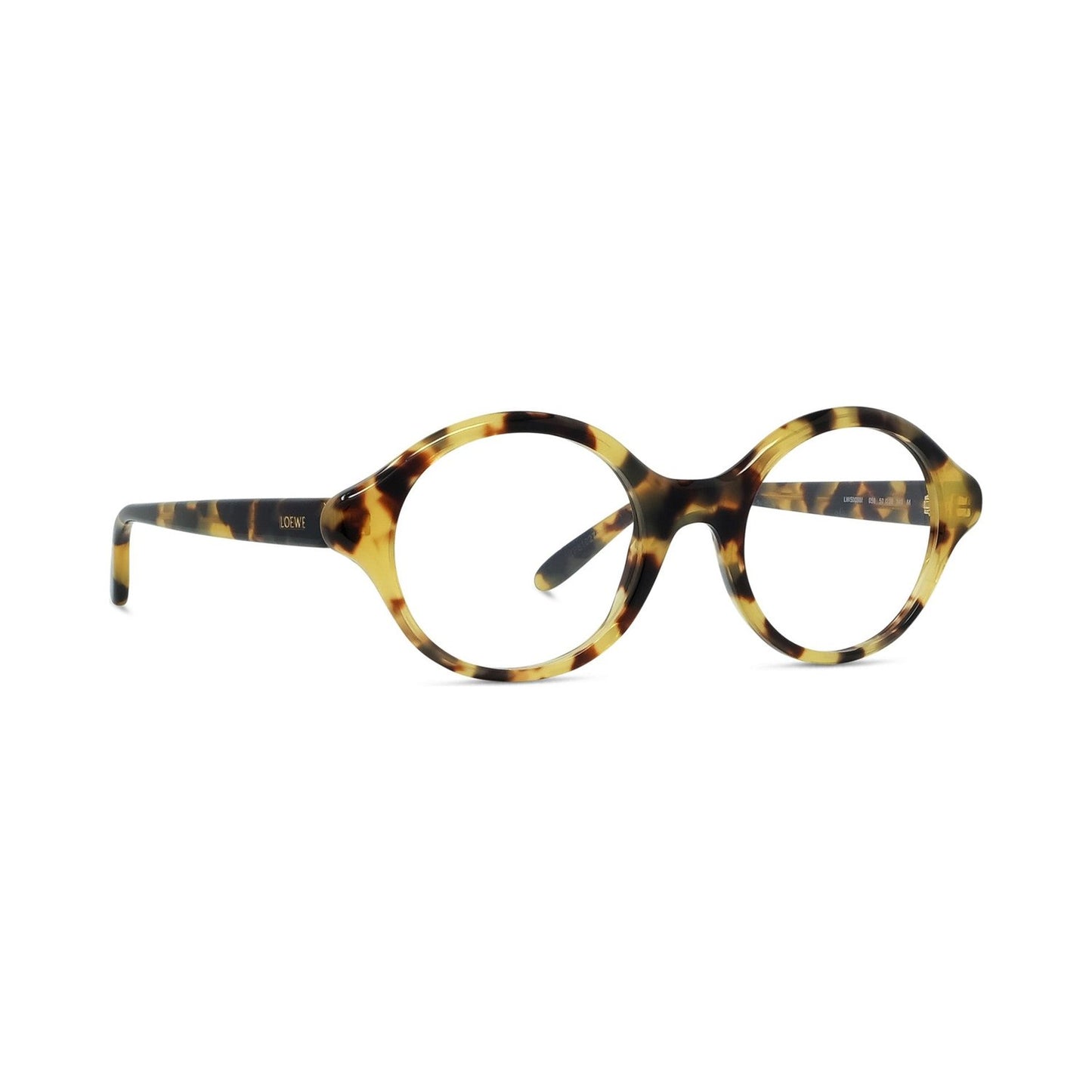 Slim Havana Round Eyeglasses