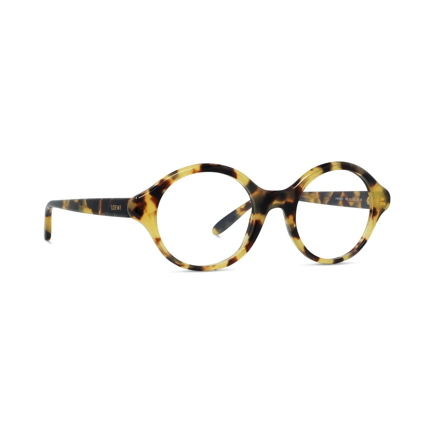 Slim Havana Round Eyeglasses