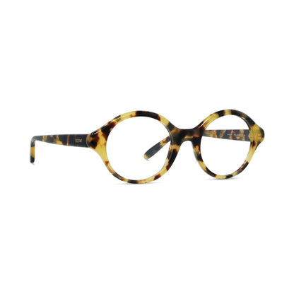 Slim Havana Round Eyeglasses