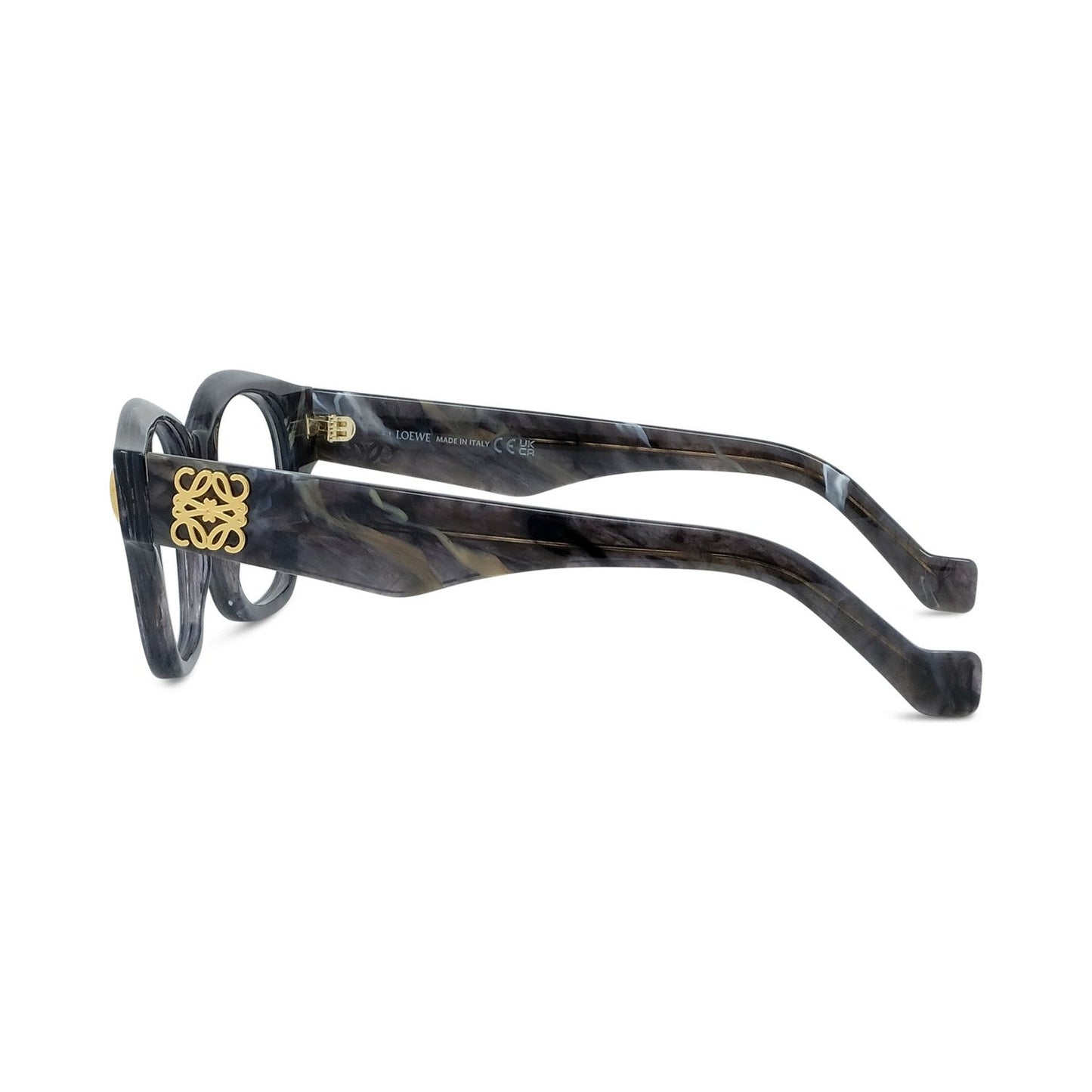 Anagram Black Geometric Eyeglasses