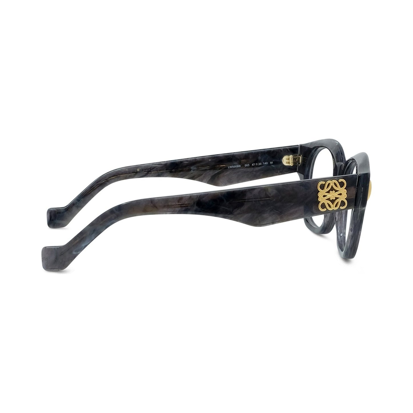 Anagram Black Geometric Eyeglasses