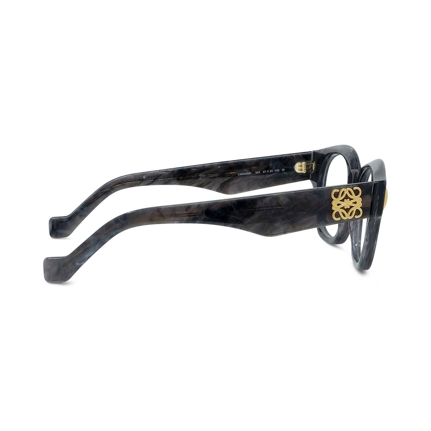Anagram Black Geometric Eyeglasses
