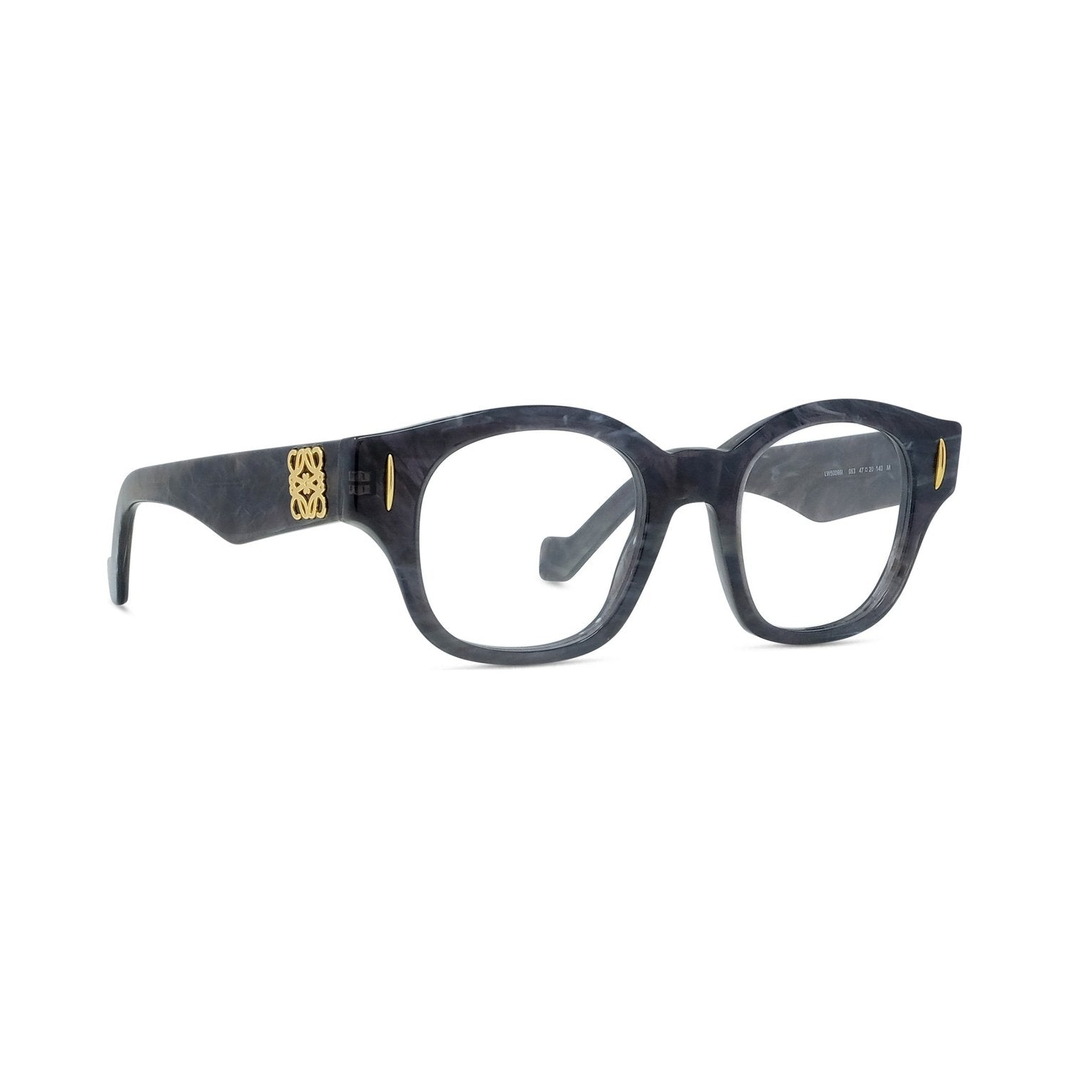 Anagram Black Geometric Eyeglasses