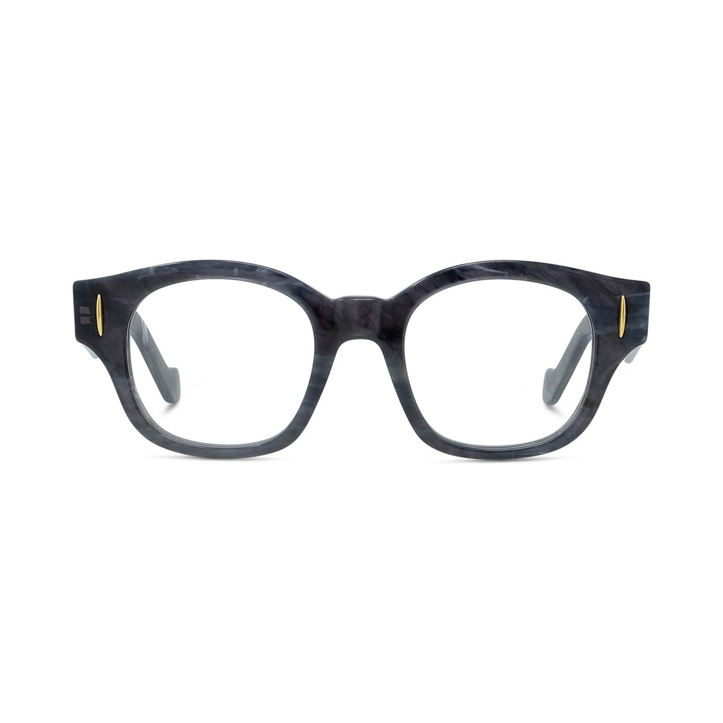 Anagram Black Geometric Eyeglasses