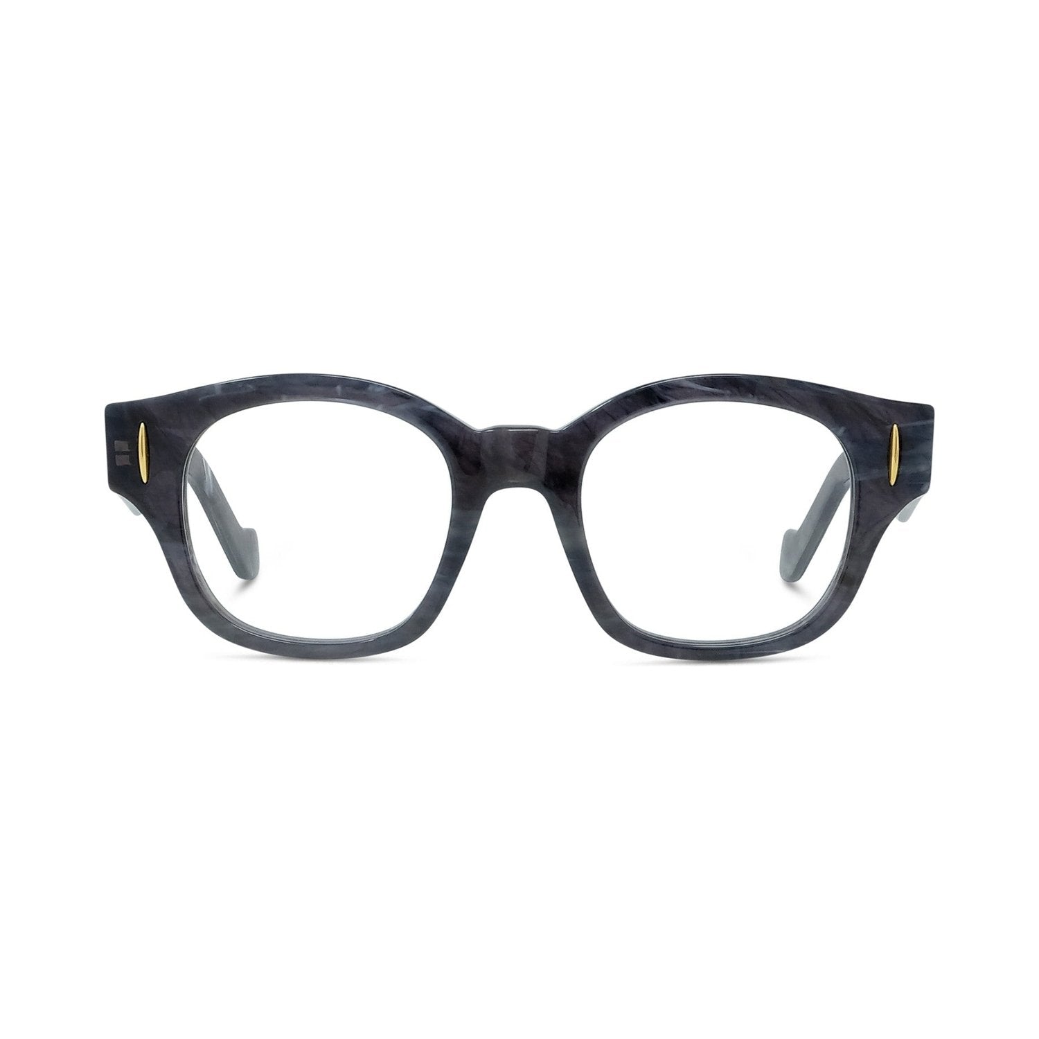 Anagram Black Geometric Eyeglasses