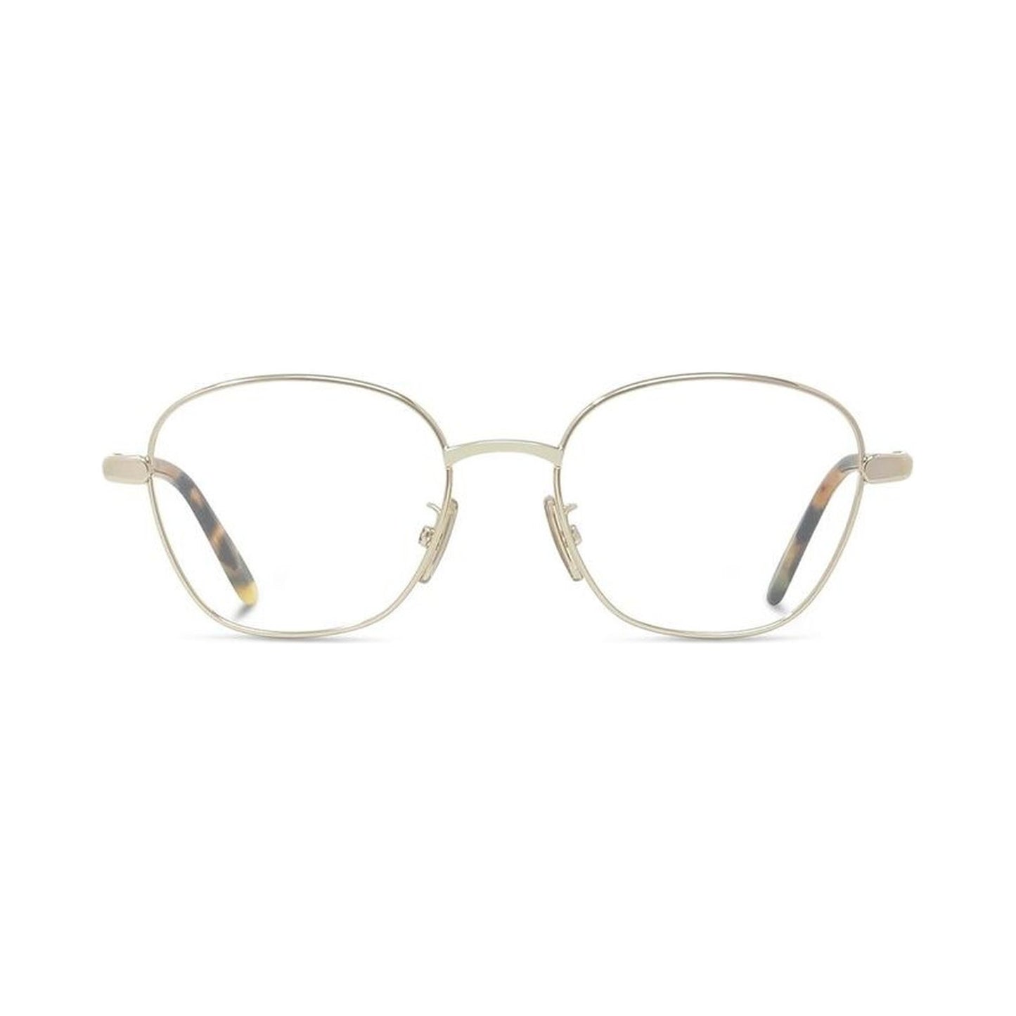 Slim Gold Geometric Eyeglasses