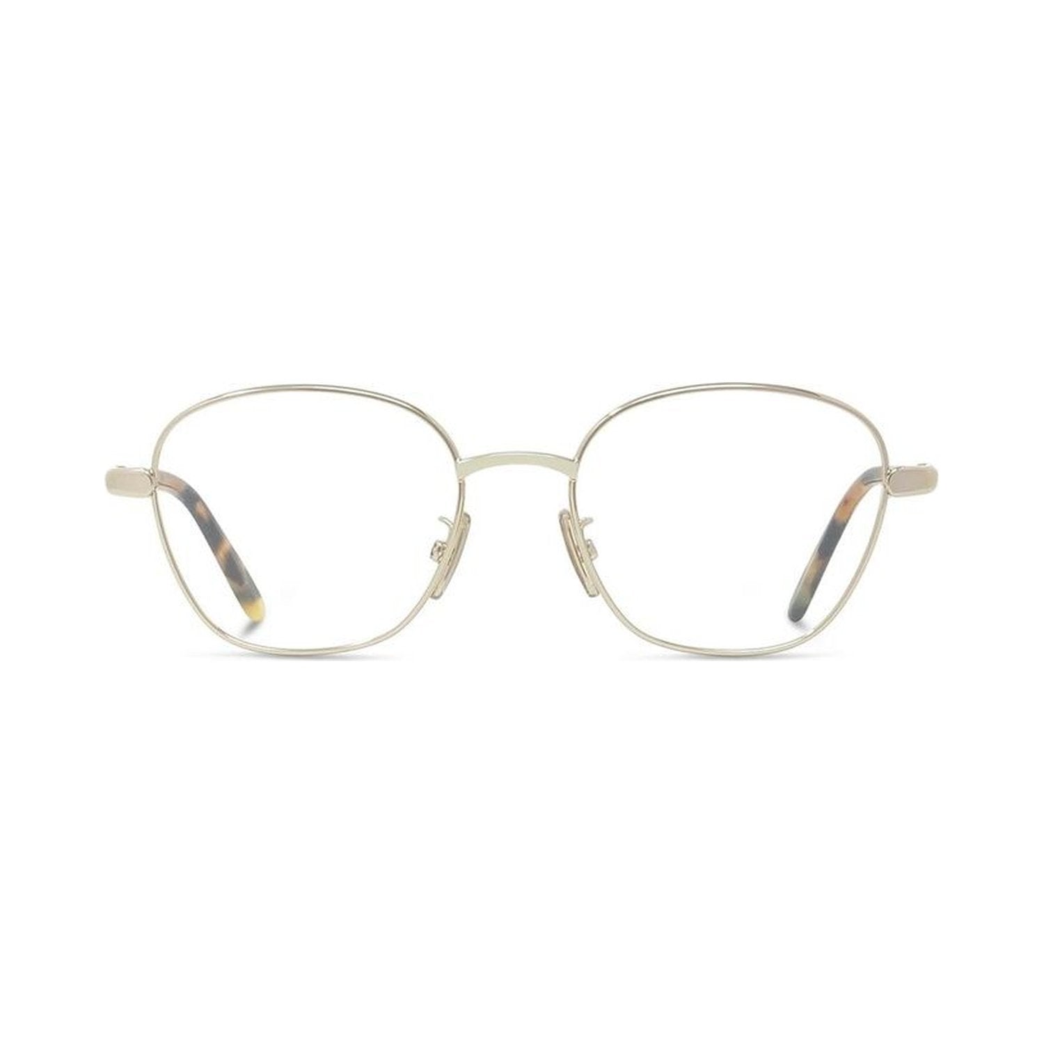 Slim Gold Geometric Eyeglasses
