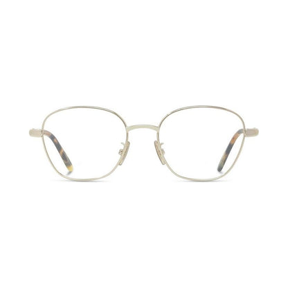 Slim Gold Geometric Eyeglasses