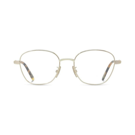Slim Gold Geometric Eyeglasses