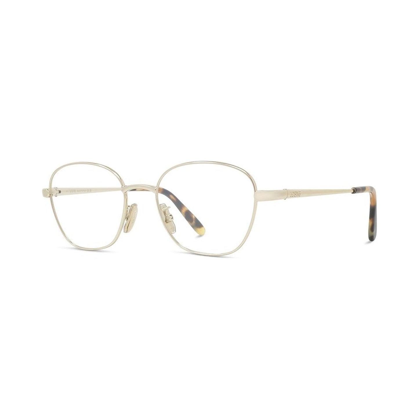Slim Gold Geometric Eyeglasses