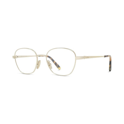 Slim Gold Geometric Eyeglasses