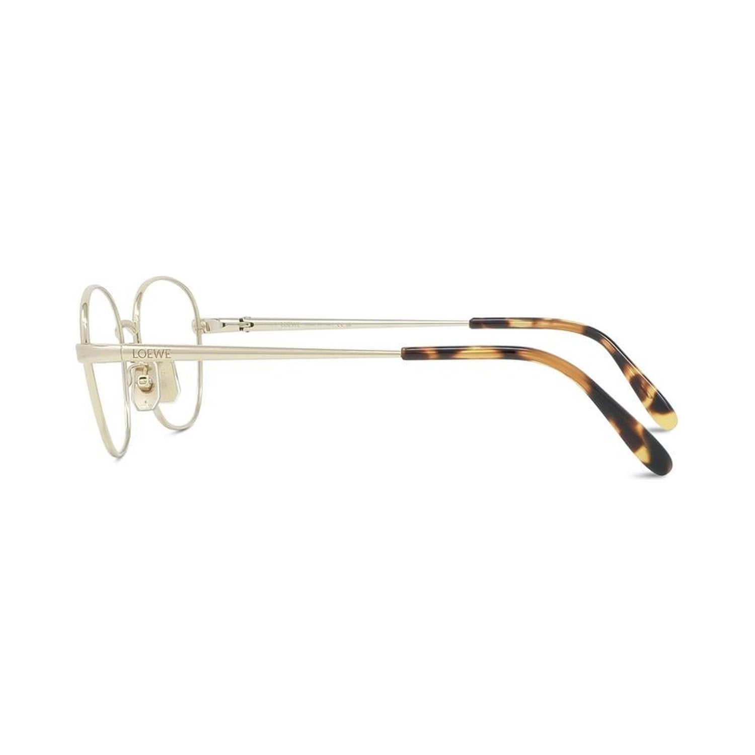 Slim Gold Geometric Eyeglasses